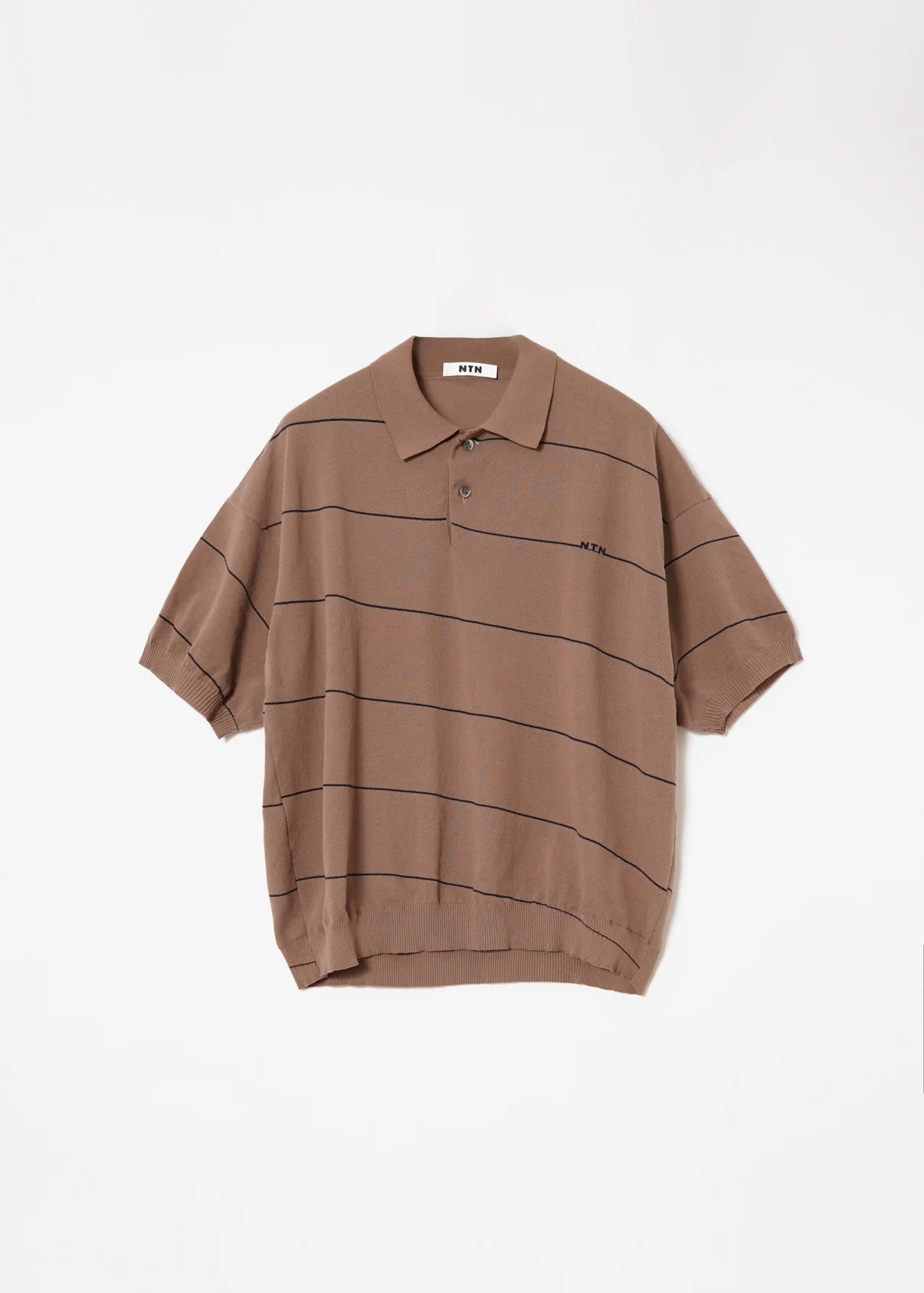 NTN 25SS ANGLE BORDER KNIT POLO